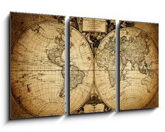 Obraz 3D tdln - 90 x 50 cm F_BS51078712 - map of world 1752