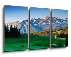 Obraz 3D tdln - 90 x 50 cm F_BS51085386 - Polish Tatra mountains panoram in the morning