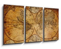 Obraz 3D tdln - 90 x 50 cm F_BS51137009 - Old map(1746)
