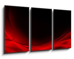 Obraz   Abstract luminous red and black background, 90 x 50 cm
