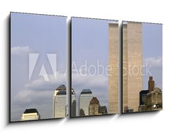 Obraz 3D tdln - 90 x 50 cm F_BS52285784 - NYC Skyline With The Twin Towers