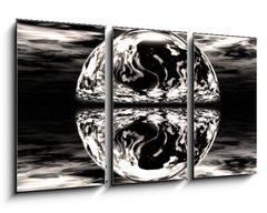 Obraz 3D tdln - 90 x 50 cm F_BS5336827 - boule miroir