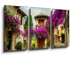 Obraz 3D tdln - 90 x 50 cm F_BS54256974 - art beautiful old town of Provence