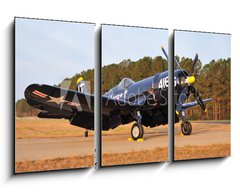 Obraz   vintage navy aircraft, 90 x 50 cm