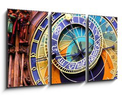 Obraz 3D tdln - 90 x 50 cm F_BS55878390 - Close up of the Prague astronomical clock, Czech Republic