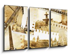 Obraz 3D tdln - 90 x 50 cm F_BS5706453 - Parisian memories -  old photo- album