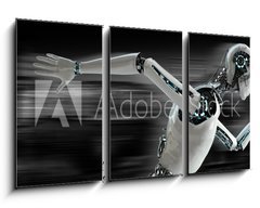 Obraz   robot android runnning speed concept, 90 x 50 cm