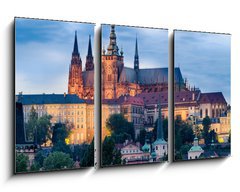 Obraz 3D tdln - 90 x 50 cm F_BS58450751 - Prag am Abend