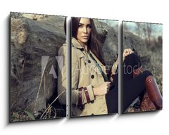 Obraz 3D tdln - 90 x 50 cm F_BS58750252 - Fashion woman outdoor