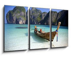 Obraz 3D tdln - 90 x 50 cm F_BS5876795 -  Maya Bay, Koh Phi Phi Ley, Thailand. - Maya Bay, Koh Phi Phi Ley, Thajsko.