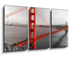 Obraz 3D tdln - 90 x 50 cm F_BS61030052 - Golden Gate, San Francisco, California, USA.