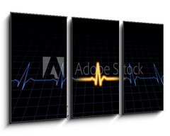 Obraz 3D tdln - 90 x 50 cm F_BS6118302 - Heart machine display - Zobrazen displeje srdce