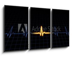 Obraz 3D tdln - 90 x 50 cm F_BS6118302 - Heart machine display