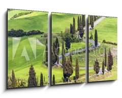Obraz   Road with curves and cypresses in Tuscany, Italy, 90 x 50 cm