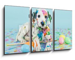 Obraz   Easter Dalmatain Puppy, 90 x 50 cm