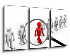 Obraz 3D tdln - 90 x 50 cm F_BS62248984 - Job search and career choice employment concept