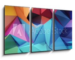 Obraz 3D tdln - 90 x 50 cm F_BS62526017 - Abstract geometric background