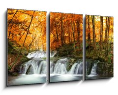 Obraz   forest waterfall, 90 x 50 cm