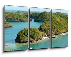 Obraz 3D tdln - 90 x 50 cm F_BS6309032 - Arial view from Govenors Island, Hundred Islands resort
