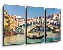 Obraz 3D tdln - 90 x 50 cm F_BS63839278 - Rialto Bridge in Venice