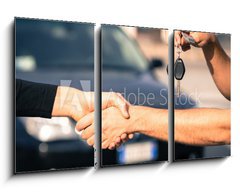 Obraz 3D tdln - 90 x 50 cm F_BS64255757 - car sales