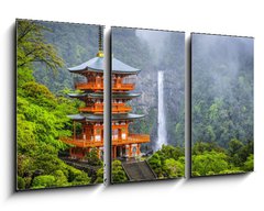 Obraz 3D tdln - 90 x 50 cm F_BS64270219 - Nachi, Japan at Kumano Nachi Taisha Shrine and Waterfall - Nachi, Japonsko u Kumano Nachi Taisha svatyn a vodopd