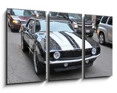 Obraz 3D tdln - 90 x 50 cm F_BS65500972 - American muscle car on a street in Chicago