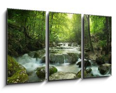 Obraz   forest waterfall, 90 x 50 cm