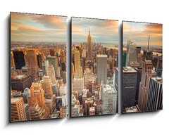 Obraz 3D tdln - 90 x 50 cm F_BS66358355 - Sunset view of New York City looking over midtown Manhattan