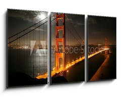 Obraz 3D tdln - 90 x 50 cm F_BS673675 - golden gate