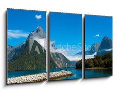 Obraz 3D tdln - 90 x 50 cm F_BS67389392 - Milford Sound