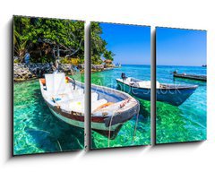 Obraz 3D tdln - 90 x 50 cm F_BS67685233 - boat at islas de rosario colombia