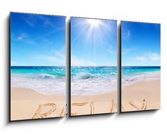 Obraz   word relax on the tropical beach, 90 x 50 cm