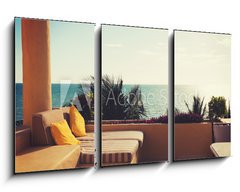 Obraz 3D tdln - 90 x 50 cm F_BS69690467 - sea view from balcony of home or hotel room