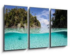 Obraz 3D tdln - 90 x 50 cm F_BS69770000 - Tropical Islands and Shallow Water