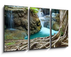 Obraz   banyan tree and limestone waterfalls in purity deep forest use n, 90 x 50 cm