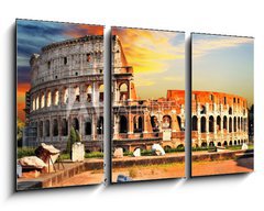 Obraz 3D tdln - 90 x 50 cm F_BS71814762 - great Colosseum on sunset, Rome