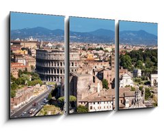 Obraz 3D tdln - 90 x 50 cm F_BS72183112 - Ariel view of Rome: including the Colosseum and Roman Forum..