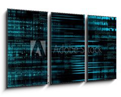 Obraz 3D tdln - 90 x 50 cm F_BS72269104 - Abstract computer code background