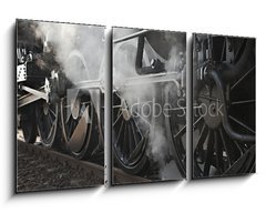 Obraz 3D tdln - 90 x 50 cm F_BS72505403 - Steam Locomotive - Parn lokomotiva