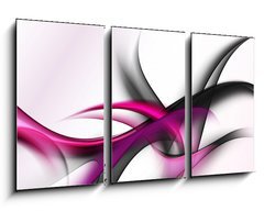 Obraz 3D tdln - 90 x 50 cm F_BS74046306 - elegant abstract waves
