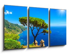 Obraz 3D tdln - 90 x 50 cm F_BS74374074 - Summer landscape and ornamental garden,Ravello,Amalfi,Italy