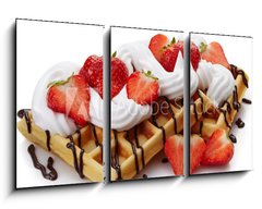 Obraz 3D tdln - 90 x 50 cm F_BS74547805 - Belgian waffles - Belgick vafle