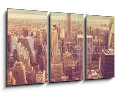 Obraz 3D tdln - 90 x 50 cm F_BS74609709 - Manhattan with vintage tone