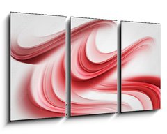 Obraz 3D tdln - 90 x 50 cm F_BS75959567 - Elegant Red Waves