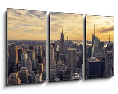 Obraz 3D tdln - 90 x 50 cm F_BS76617447 - Sunset on Manhattan