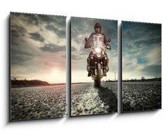 Obraz 3D tdln - 90 x 50 cm F_BS77068890 - Motard sur la route - Motard sur la trase