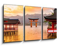 Obraz 3D tdln - 90 x 50 cm F_BS77248039 - Miyajima Torii gate, Japan.