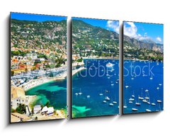 Obraz   azure coast of France  panoramic view of Nice, 90 x 50 cm