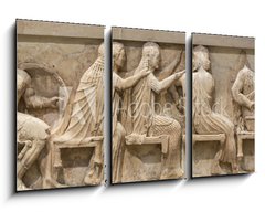 Obraz 3D tdln - 90 x 50 cm F_BS79122097 - Ancient Greek Temple Frieze detail, Delhpi, Greece